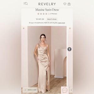 Revelry Bridesmaid Dress - Great condition